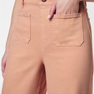 BNWT Spanx Cropped Wide Leg Jeans (S) in Pale Rose